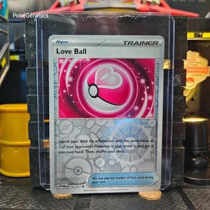 Love Ball Twilight Masquerade Reverse Holo Pokémon TCG 156/167 Scarlet & Violet - Picture 1 of 6