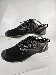 Merrell Vibram Trail Glove 4 scarpe da trekking arrampicata UK7 nero argento grigio ottime condizioni - Foto 1 di 11