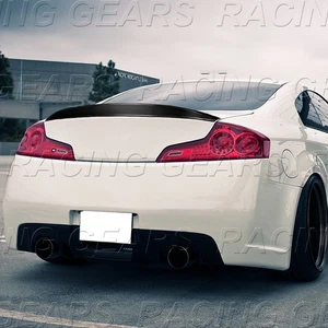 STP STYLE CARBON FIBER TRUNK SPOILER WING FIT 03-07 INFINITI G35 2-DOOR COUPE - Picture 1 of 5