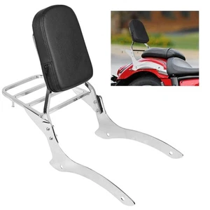 Backrest Sissy Bar Chrome Luggage Rack For Yamaha Vstar XVS 1100 Classic 2000-11 - Bild 1 von 9