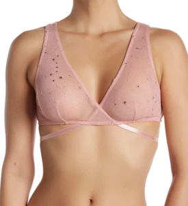 Honeydew Intimates Damen Trinity Foil Star Mesh Bralette Pink Gr. M, L - Bild 1 von 3