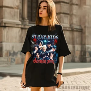 Retro Stray Kids Domiate World Tour T-shirt, Stray Kids World Tour - Picture 1 of 1