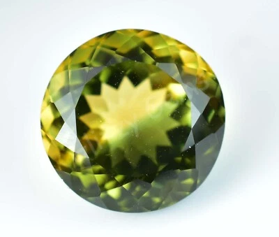Natürlich Zweifarbig ( Gelb & Grün) Turmalin 8.20 CT Rund Zertifiziert Edelstein - Bild 1 von 4