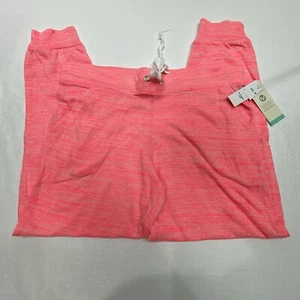 Lagaci Pfirsich Baumwollmischung Kordelzug Lounge Hose Gr. Medium Damen Neu - Bild 1 von 9