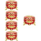  Set of 5 Red Flannel Storage Box Ring Bearer Gifts Carriage