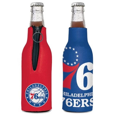 Philadelphia 76ers 12oz Two Sided Bottle Cooler [NEW] NBA Can Holder Foam Koozie Cover