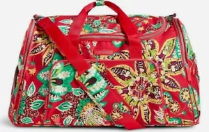 VERA BRADLEY~Lighten Up Ultimate Large Gym Duffle Bag~"RARE" RED RUMBA~NWT!! - Picture 1 of 5