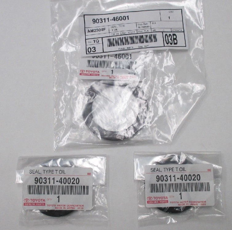 JUEGO DE SELLO DE MANIVELA DELANTERA Y SELLO DE LEVA DE FÁBRICA OEM LEXUS 2001-2005 IS300 Foto 1 de 1