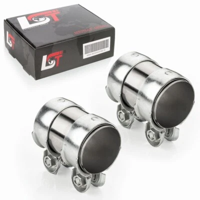 2x conectores abrazadera doble sistema de escape Ø 60x95 mm para VOLVO C30 C70 S40 S60 S80 Foto 1 de 4