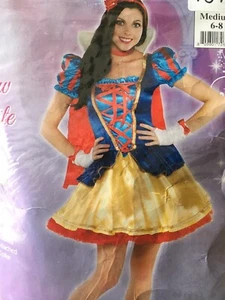 Disney Prinzessin schneeweiß Kostüm für Erwachsene Medium 6-8 - Neu! - Bild 1 von 3