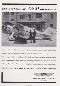 1937 Waco Flugzeug mit 8/21/2023kk - Bild 1 von 1