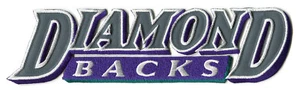 1998-2006 ARIZONA DIAMONDBACKS MLB BASEBALL 9.25" STYLIZED TEXT TEAM LOGO PATCH - Picture 1 of 1