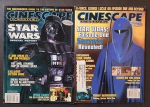 CINESCAPE INSIDER MAGAZINE V3 #3 AND V4 #5 STAR WARS EDITIONS 1990s FINE+ - Picture 1 of 8