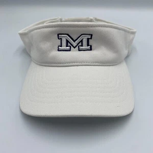 Cappello Berretto Michigan Wolverines Regolabile FlexFit Visiera Bianco - Foto 1 di 5