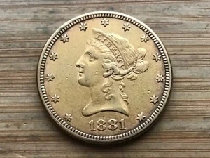1881 $10 Gold Liberty Eagle - Picture 1 of 8