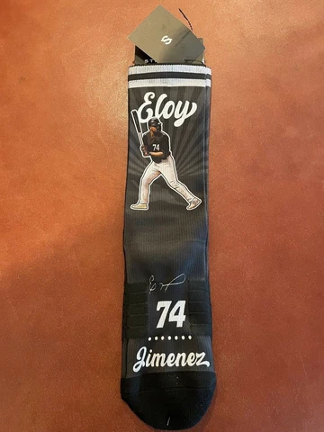 Mens MLB Chicago White Sox Eloy Jimenez Retro Athletic Socks New With Tags Rare! Cover
