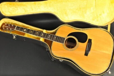 Guitarra acústica Morris W-60 Dreadnought de la década de 1970 de Japón con e... - Imagen 1 de 4
