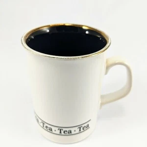 England Tea Cup Coffee Mug White with Black inside 12 oz - Picture 1 of 4