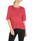 Calvin Klein Women&#8217;S Performance Split-Back T-Shirt Tops