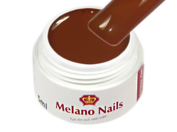 MELANO NAILS Color UV Gel Farbgel Made in Germany 5ml Colour Chocolate Brown