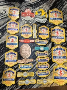 26 original guiness and soft drink labels for stone ginger and green glass bottl - Picture 1 of 5