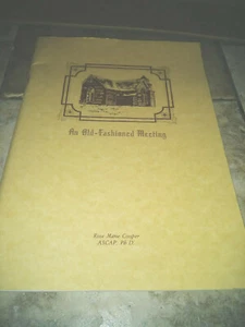 Gesangbuch/Liederbuch AN OLD-FASHIONED MEETING von Rose Marie Cooper 1982 - Bild 1 von 3