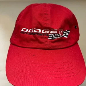 Dodge Motorsports Vintage Baseballkappe Mütze Strapback Federtraining 2000 rot - Bild 1 von 3
