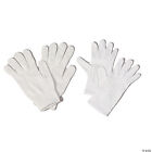 Deluxe White Nylon Santa Gloves