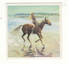 Horses in the Service of Man Trade Card - Palomino