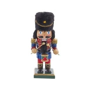 Kurt Adler 9" Blue Soldier Drummer Wooden Nutcracker Christmas Holiday C5954 NEW - Bild 1 von 5