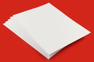 A2-A3-A4-A5-A6 450 g/m2 - 500 g/m schwer Premium glatt weiß Handwerk Kartenherstellung - Bild 1 von 1