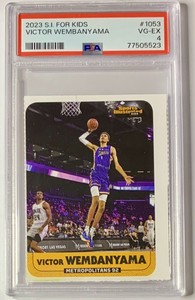 2023 SI Sports Illustrated For Kids #1053 Victor Wembanyama PSA 4 VG-EX Spurs