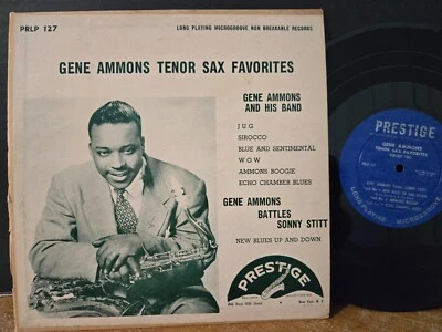 Gene Ammons – Tenor Sax Favorites: Volume Two 1953 Prestige 127 10" P/ear LP - Imagem 1 de 3