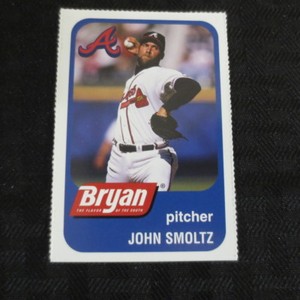 2002 Bryan Perforated Atlanta Braves John Smoltz