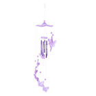 Aluminum Tube Wind Chimes for Outdoor Patio Purple