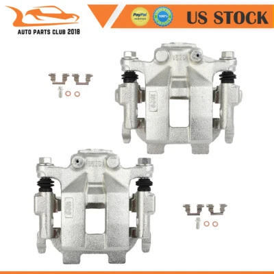 Set of 2 For 2009 - 2016 2017 2018 Nissan Maxima Rear Brake Calipers w/ Bracket - Image 1 of 4