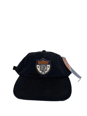 Новый с Ярлыками винтажный 90-х Hooters 1983 нашивка темно-синий регулируемая шляпа - Изображение 1 из 4