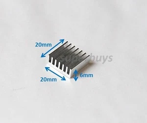 3pc 20 x 20 x 6mm Heatsink Heat Sink Electronic Computer Electrical CPU Cool - Afbeelding 1 van 1