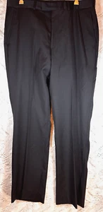 Ben Sherman Dress Pants Men's Black 100% Wool Size 35W x 42L - Picture 1 of 8