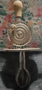 Batidor de huevos batidor de mano vintage funciona - Imagen 1 de 9