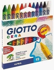 1 CONFEZIONe PASTELLI A CERA GIOTTO DA 12 PASTELLI - Picture 1 of 1