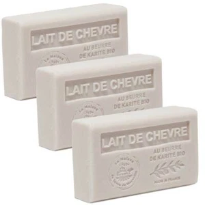 Goats Milk French Soaps, with Shea Butter, Savon de Marseille 3x125g - Picture 1 of 3