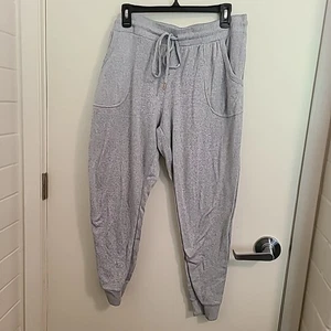 Secret Treasures Lounge Pants Comfy Knit Drawstring Pockets Silver Size XL - Picture 1 of 5