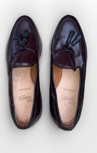 ALLEN EDMONDS PEMBROOKE HOMBRE CUERO BORLA MOCASINES TALLA 11D HECHOS EN EE. UU. - Imagen 1 de 10