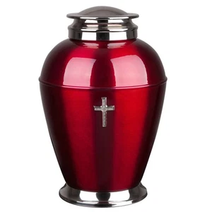 Exclusive Metal Cremation Urn for Adult Funeral Urn For Ashes - Picture 1 of 6