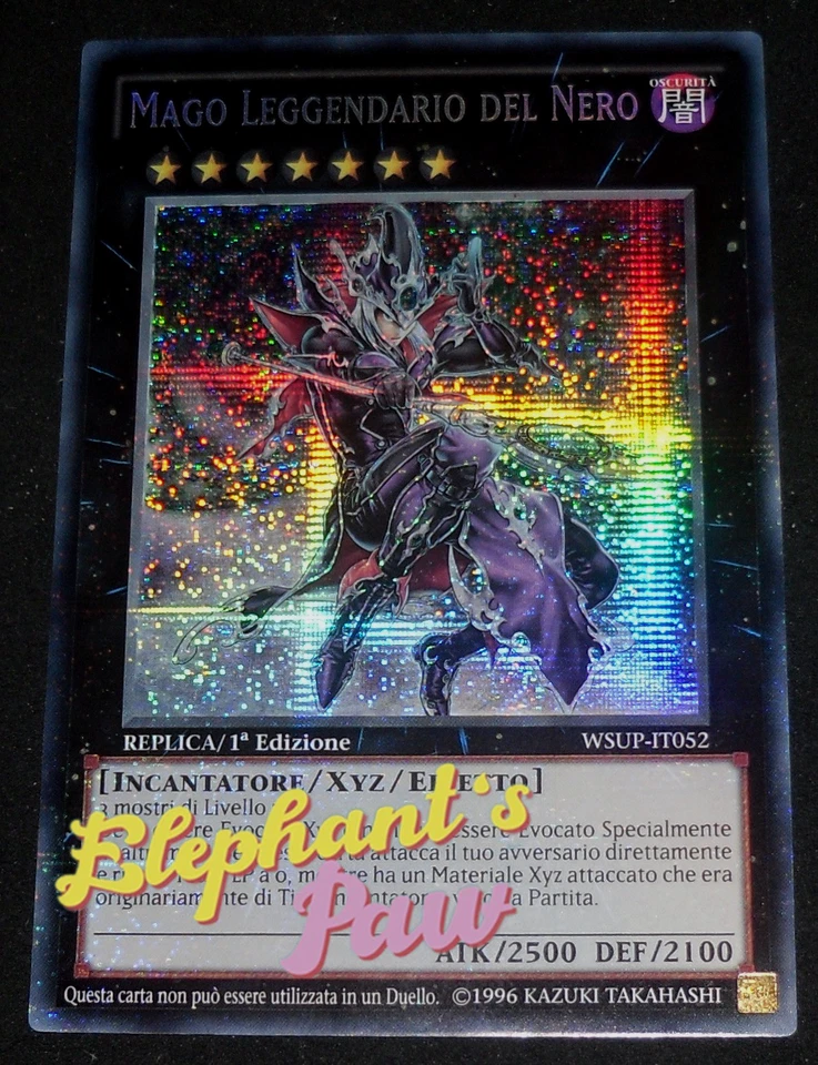 Yugioh - Mago Leggendario del Nero RARA SEGRETA - WSUP-IT052 1° Edizione - Immagine 1 di 3