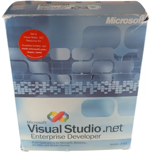 Microsoft Visual Studio .NET Enterprise Developer 2003 boxed set Windows CD ROMs - Picture 1 of 14