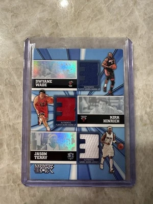 Caja de lujo Topps 2006 Dwyane Wade Kirk Hinrich Jason Terry parche triple/250 Foto 1 de 4