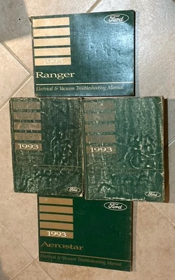 Juego de 4 manuales de tienda Ford Ranger Explorer Aerostar 1993 originales vintage Foto 1 de 4