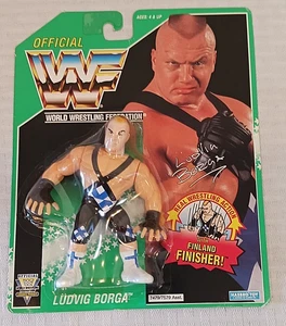 Vintage WWF Hasbro MOC GREEN Card Wrestling Figur LUDVIG BORGA Case 1994 Rare - Bild 1 von 7